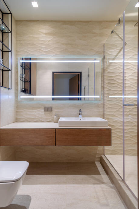 Textured wall tile